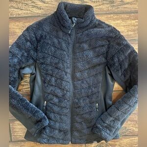 Like New Be Boundless Cozy Black Teddy Zip Up Jacket With Zip pockets